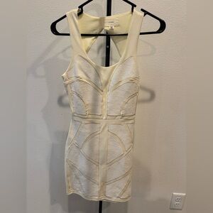 Chic Cream Backless Dress